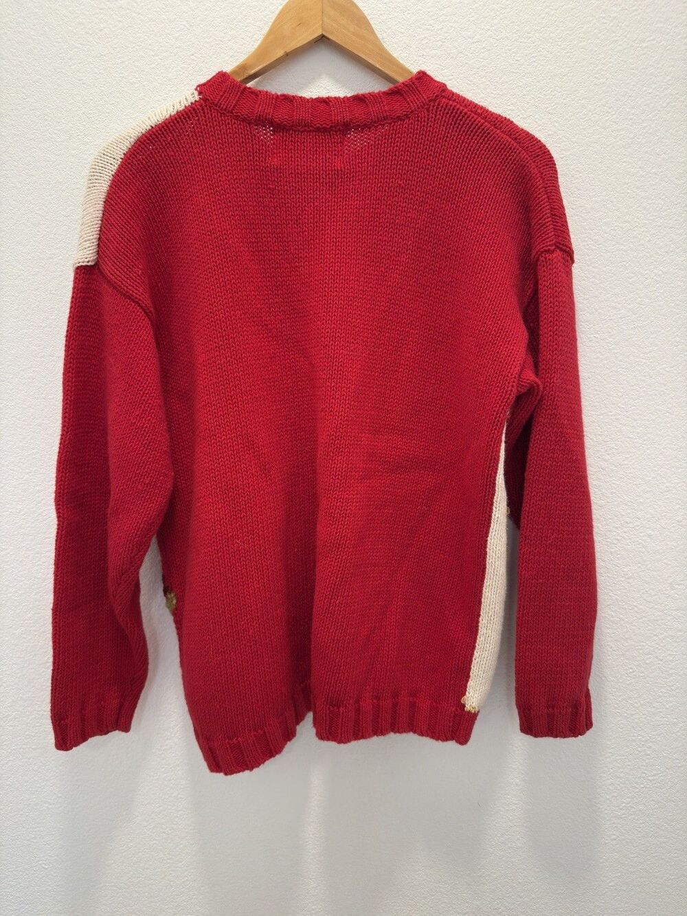 VTG Y2K Tiara International Christmas Cardigan Ugly Grandma Sweater S Patchwork - Picture 15 of 15